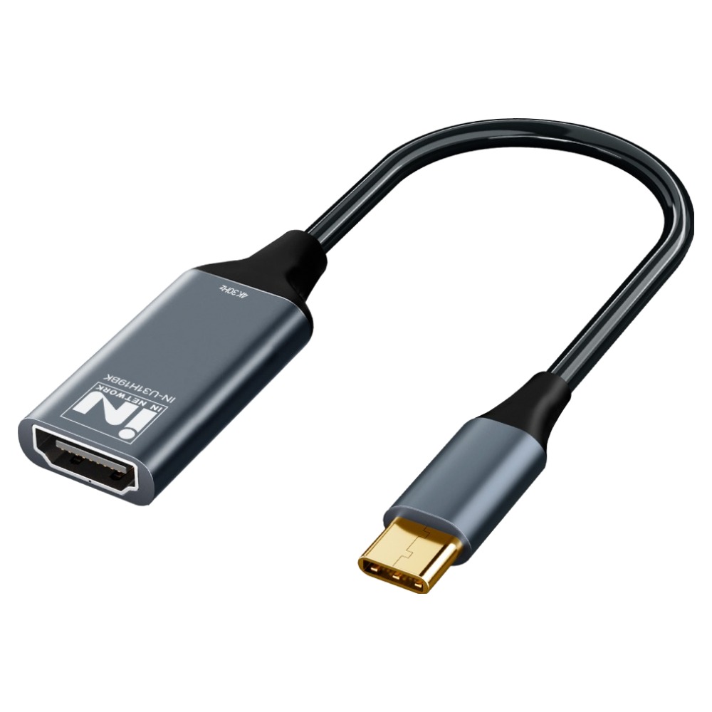 인네트워크 4K UHD 30Hz USB3.1 C타입 to HDMI ver1.4 미러링 컨버터, 1개, IN-U31H19BK 5,950원