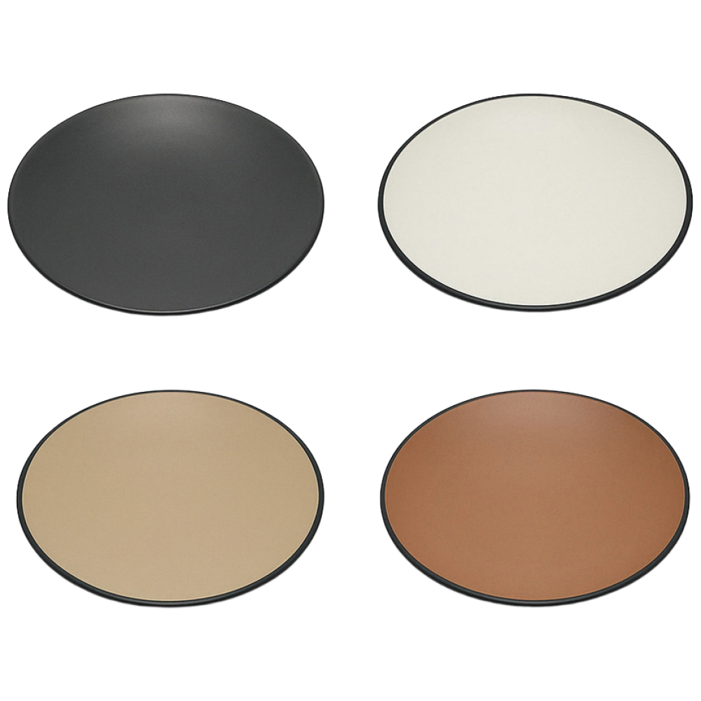 라이프초이스 각인가능 멜라민 4색상 원형 접시 25cm 업소용 식당 카페 다용도 그릇, 1개, 메탈먹토, 현재가 7,500원