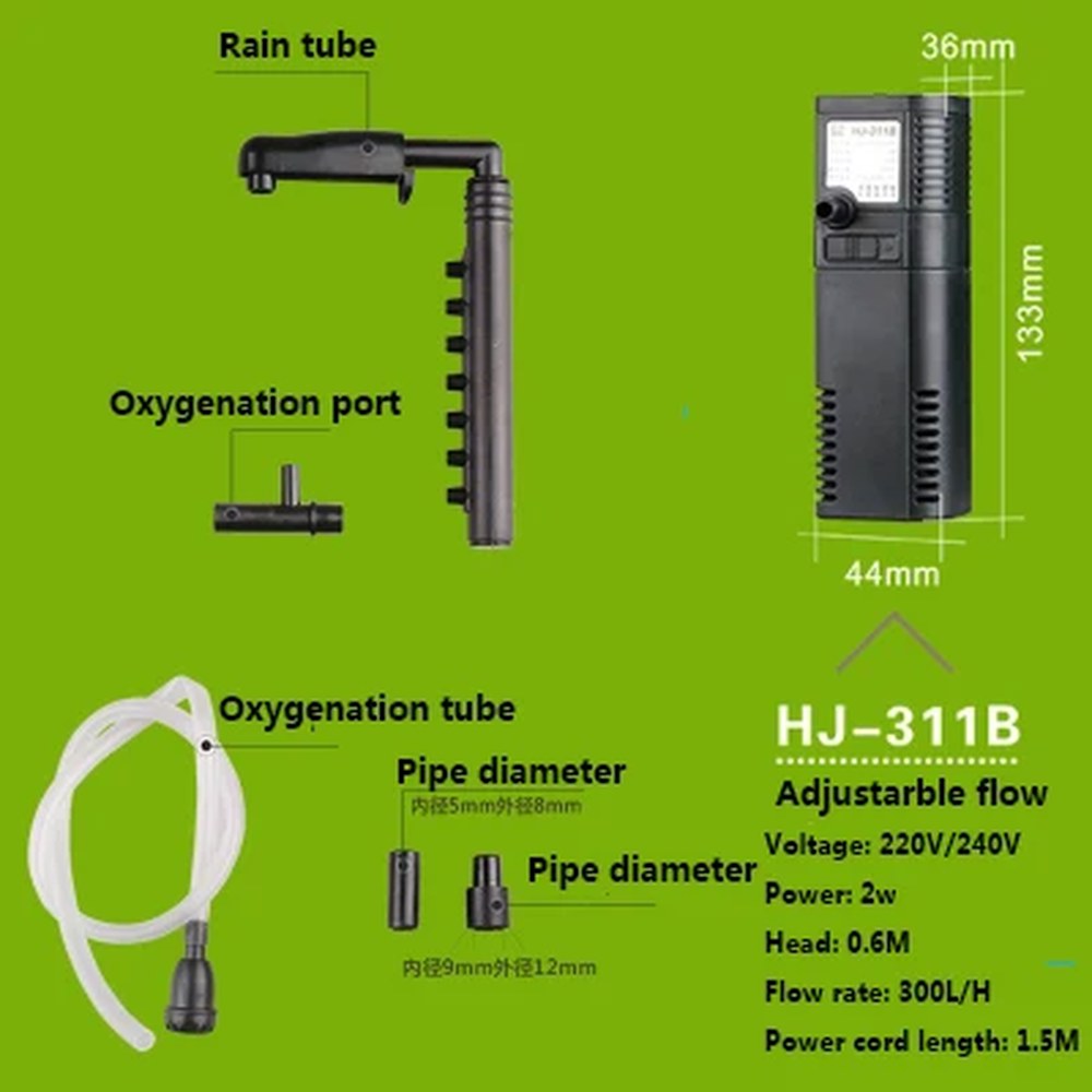 SUNSUN 미니 나노 수중 산소 펌프 물고기 거북이 수족관 수조 JP 012F 건물 내부 필터 111B 311B 611B 21,100원