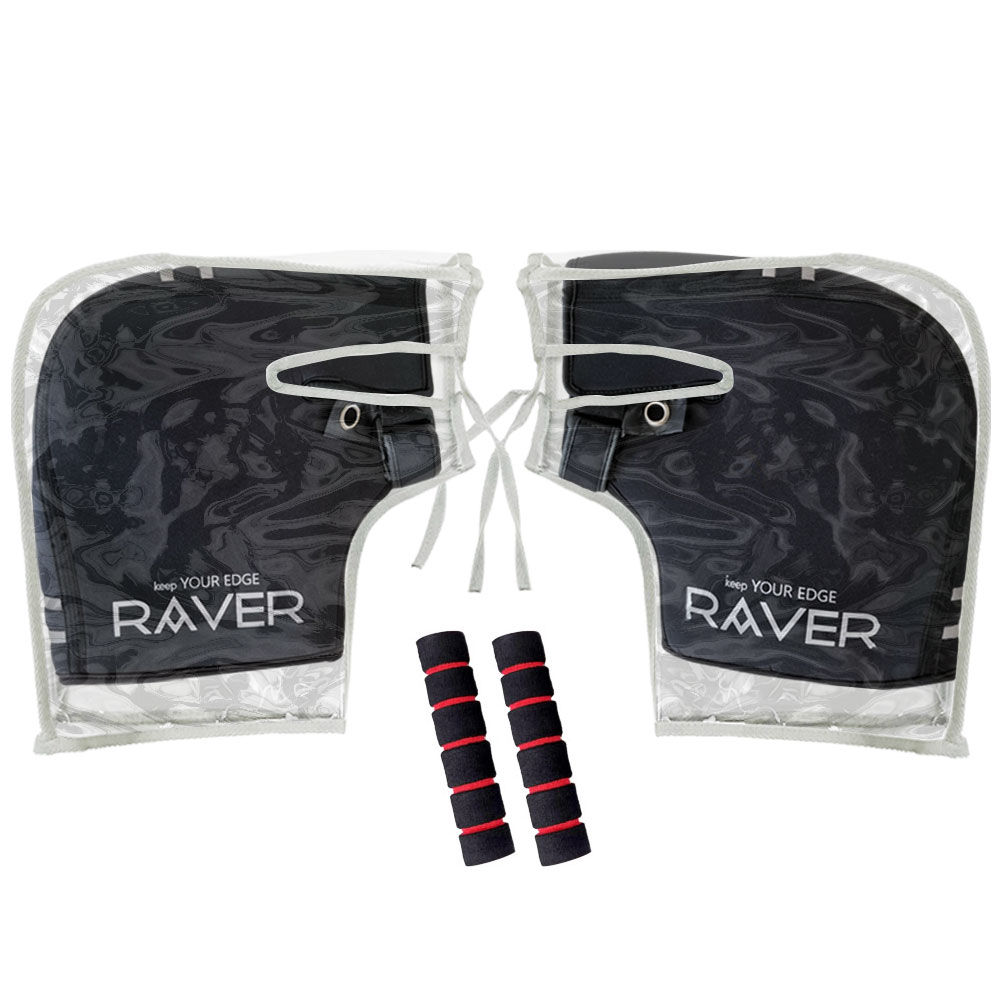 오토바이 방한장갑 RAVER 블랙+바이크핏 비닐커버+레버그립 좌우세트 겨울 핸들토시 40,500원