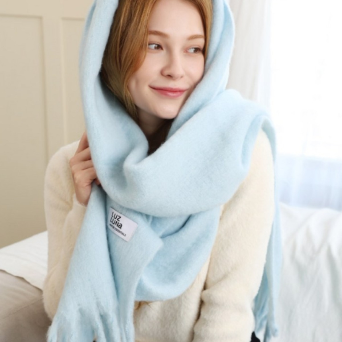 [기프트박스] 설선물 엘자르 겨울 포근한 프린지 롱 머플러 데일리 목도리 7컬러 T41 25,800원