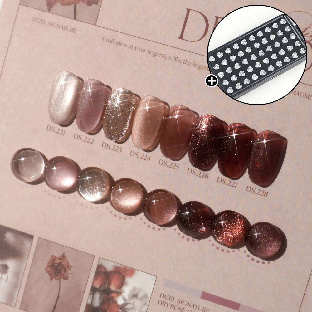 디젤 시그니처 로즈 자석젤 드라이로즈 8종세트 + V컷 보석스톤 50알 증정 96,000원