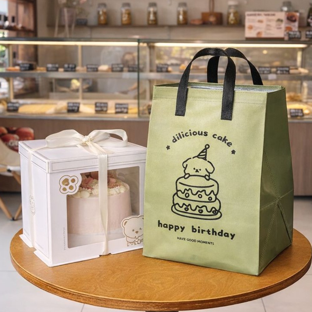 케이크 보냉백 케이크상자 전용 보냉가방, 10개, 그린 12,900원
