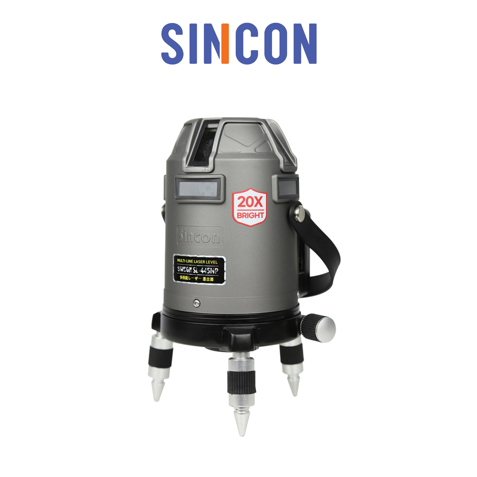 신콘 레이저레벨기 20배밝기 10MW SL-445NP레이저전자식 샤프 자동 레벨기 레드빔, 1개 485,390원
