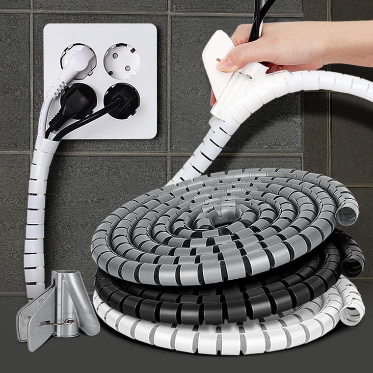 [T&J] LIVREEUM 리브리움 휘리릭 전선정리 22mm 전기선 케이블커버 전선 매직배선 멀티탭 랜선정리, 22mm x 2M 화이트, 1개 6,250원