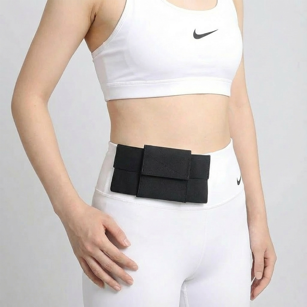 레드에셋 흔들림 없는 스포츠 러닝벨트 초경량 허리 핸드폰 가방, 1개, 블랙 16,900원