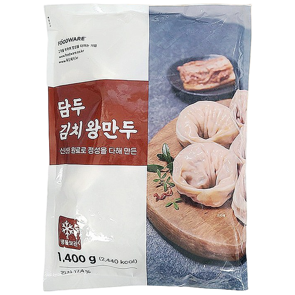 담두 김치 왕만두 1.4kg 대용량 업소용 식당용 만두국 전골 찐만두 김치만두, 6개, 1.4kg 79,000원