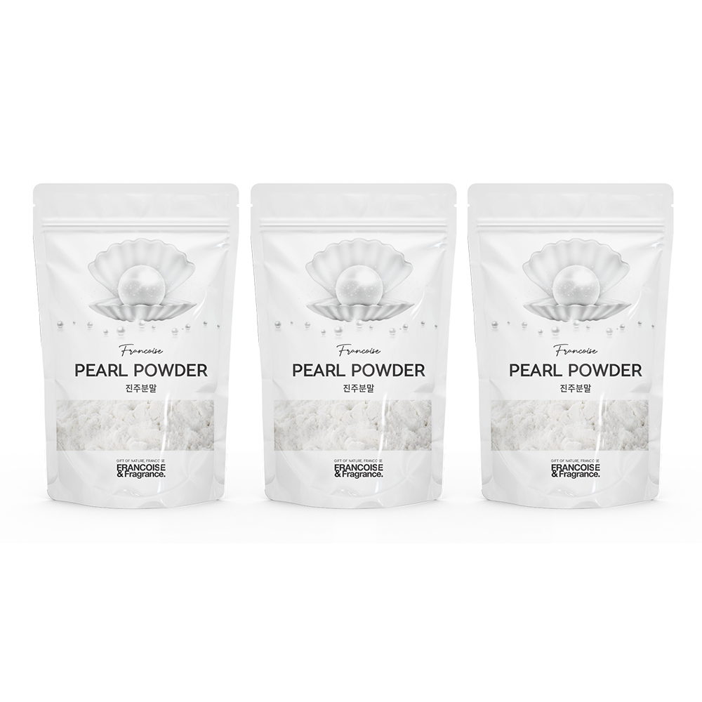 프랑스와즈 100% 순수 진주가루 분말, 미백과 탄력을 한 번에, 단일색상, 3개 38,900원