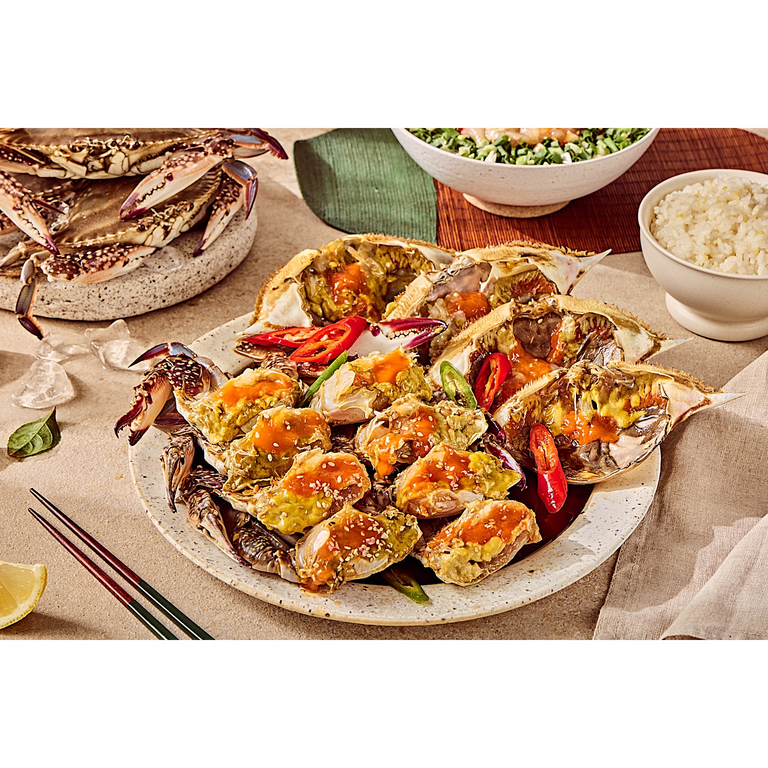 간장암꽃게장 3kg 이상 (100%연평도알배기 특대 4마리)[여수맛집 명동게장], 1개, 3kg 98,500원