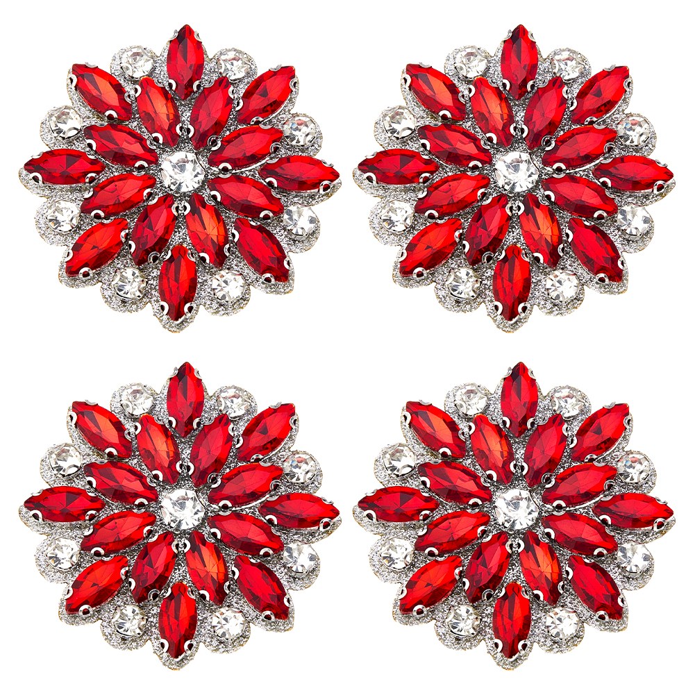 글리터 라인스톤 꽃 패치 화려한 저녁 의류 장식 DIY 핸드메이드 수선 수공예 액세서리, 1개, 라이트 시암 332 16,610원