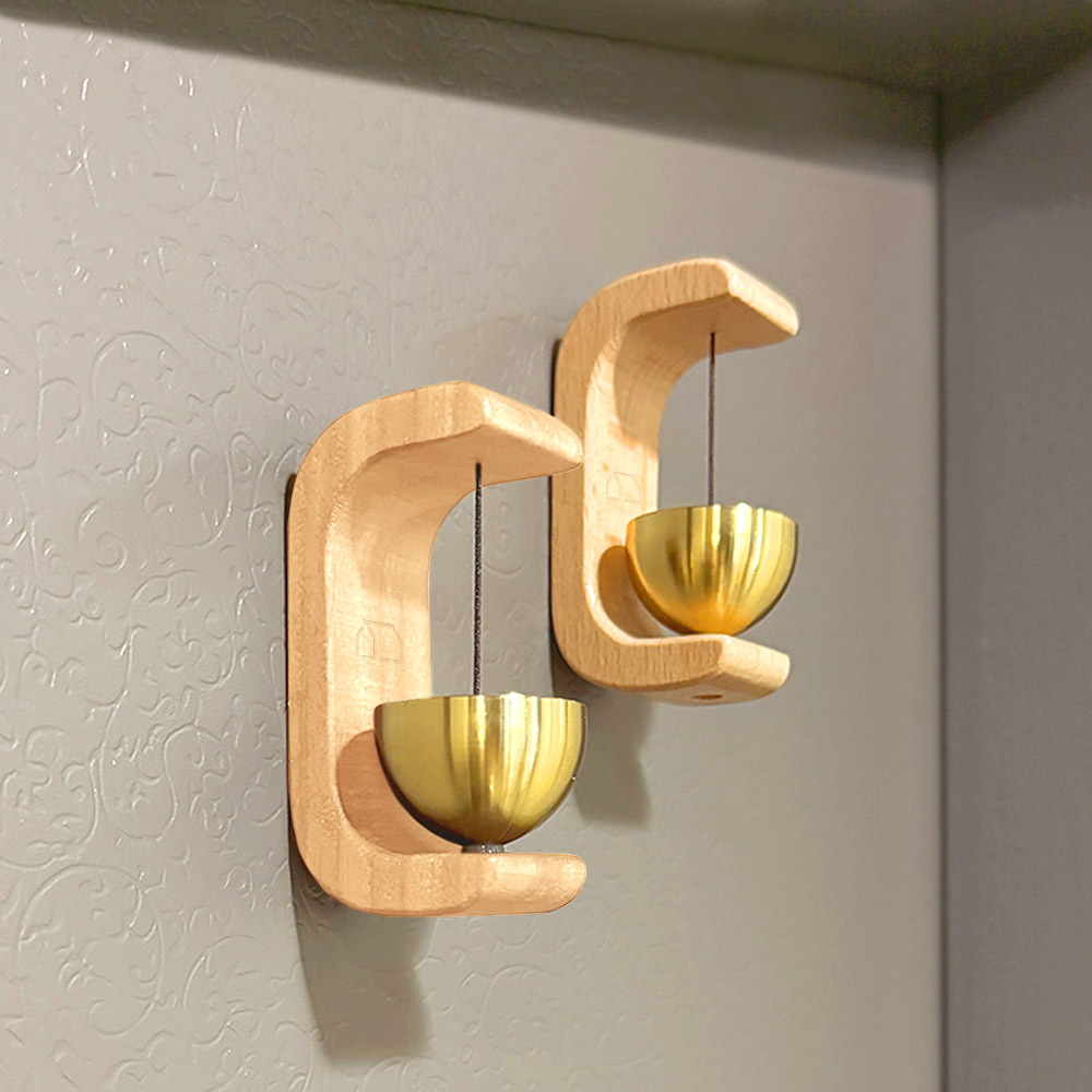 모나코올리브 원목 자석 풍수 도어벨 네츄럴 16,900원