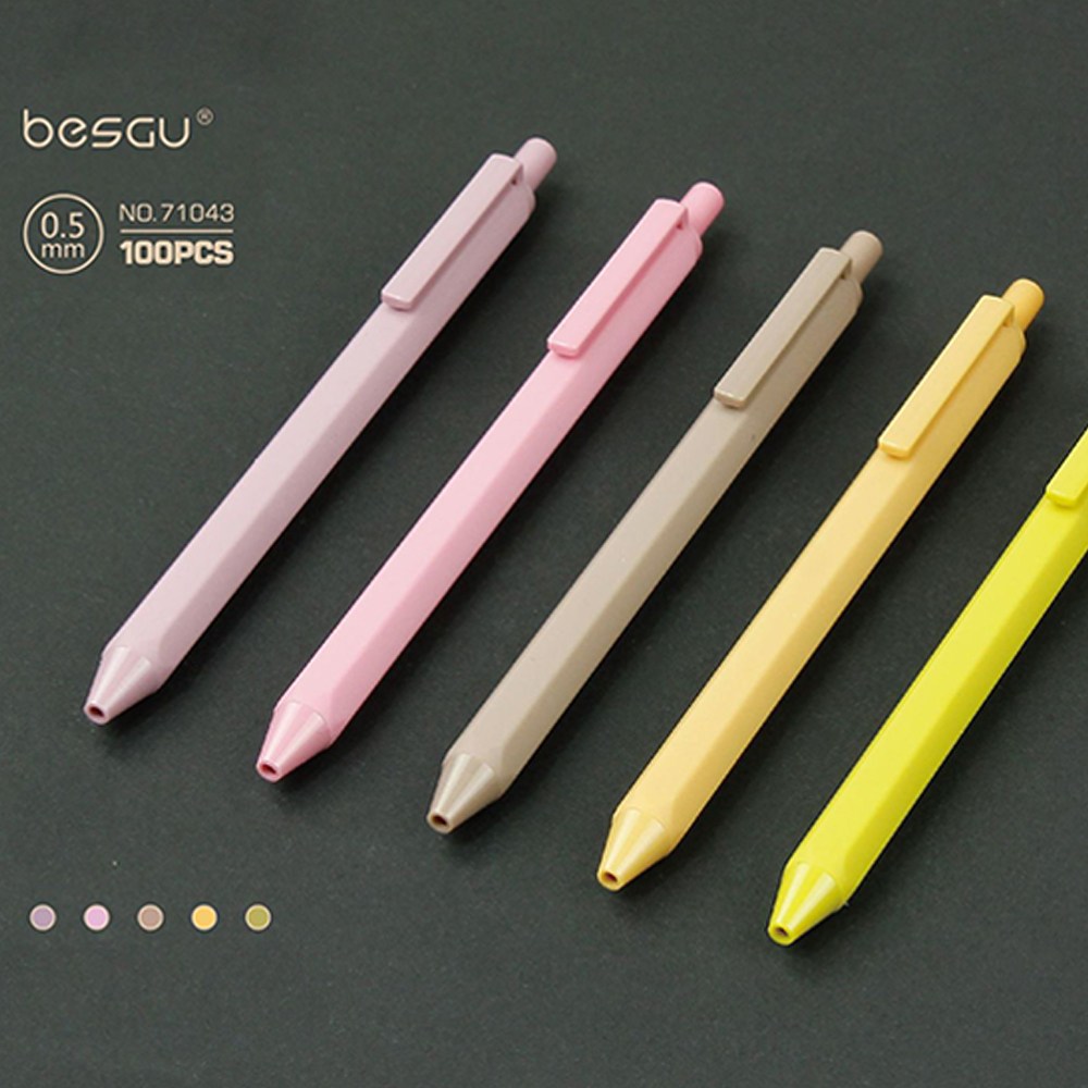 [5개세트] 그립감 좋은 육각 컬러 젤펜 볼펜 잉크펜 0.5mm, 1세트 9,800원