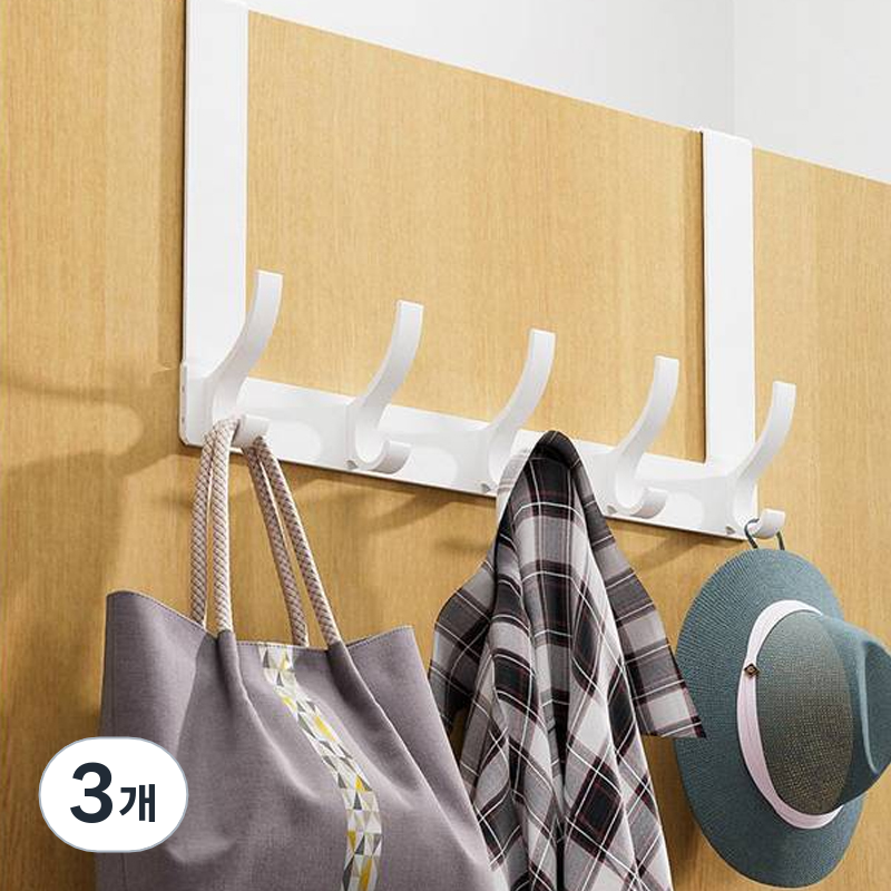 마벨인홈 무타공 도어 행거 32.5 x 11 cm 5훅 31,700원