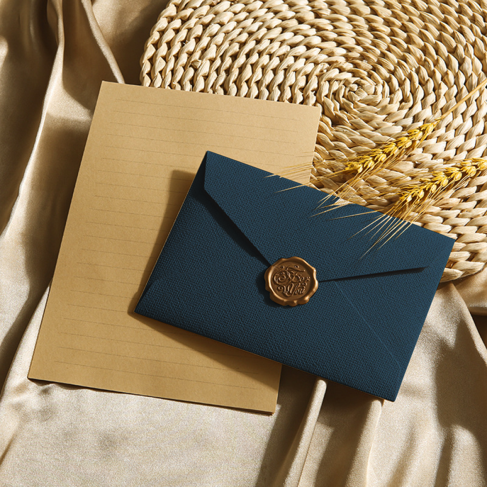 블루제이 프리미엄 편지지 세트 대용량, 네이비, 1세트 8,300원