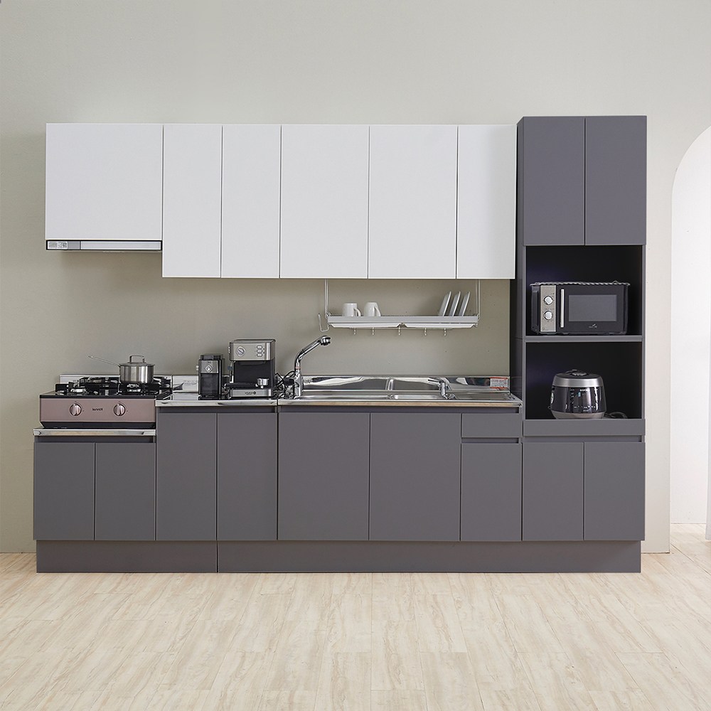 헤이어집 싱크대 풀세트, 3 풀세트1200개수대 그레이(점보볼/좌) 814,000원