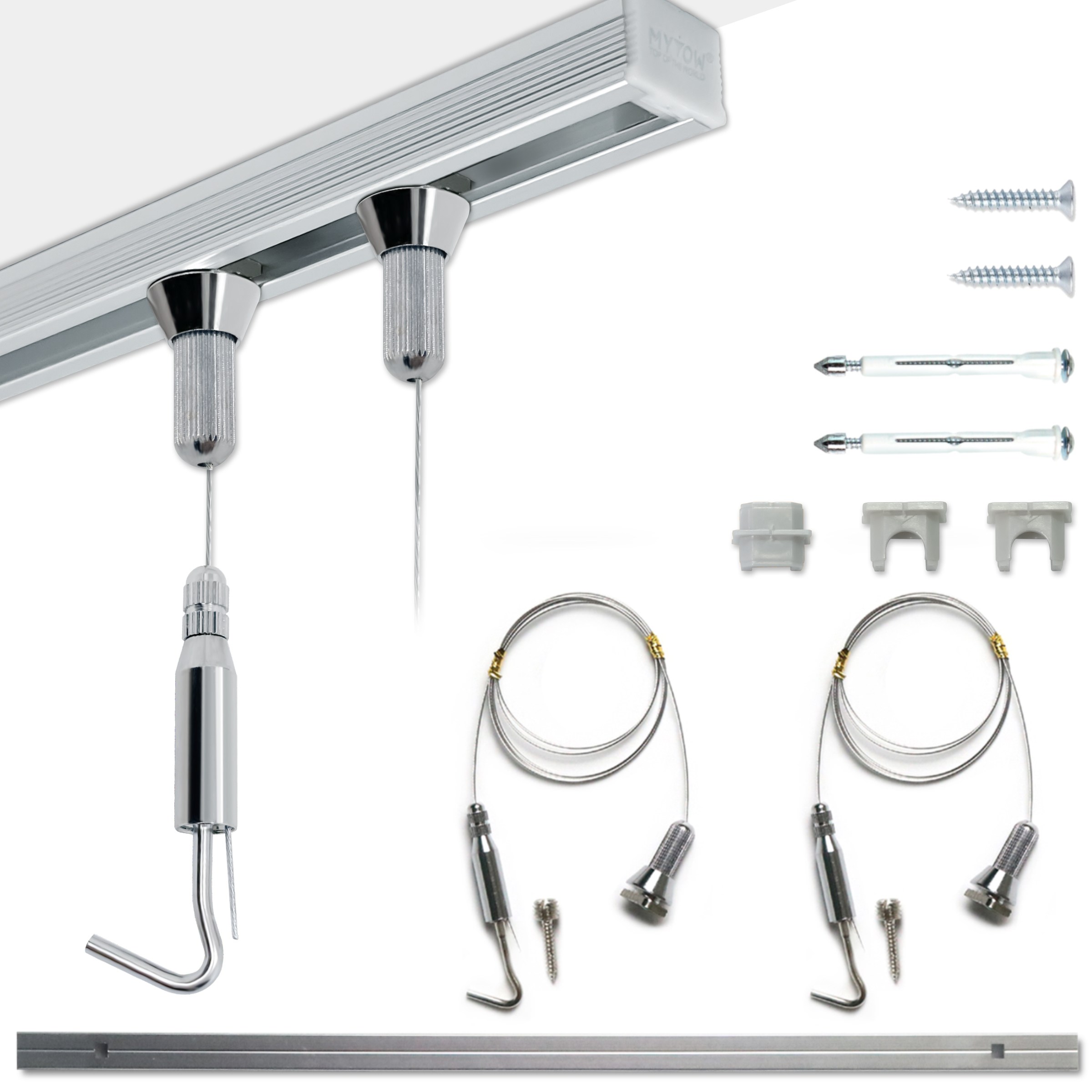 마이토우 프리미엄 레일 액자걸이 세트 5종 스마트 연장 레일 5색상 추가 액자걸이 4색상, 실버, 1세트 30,990원