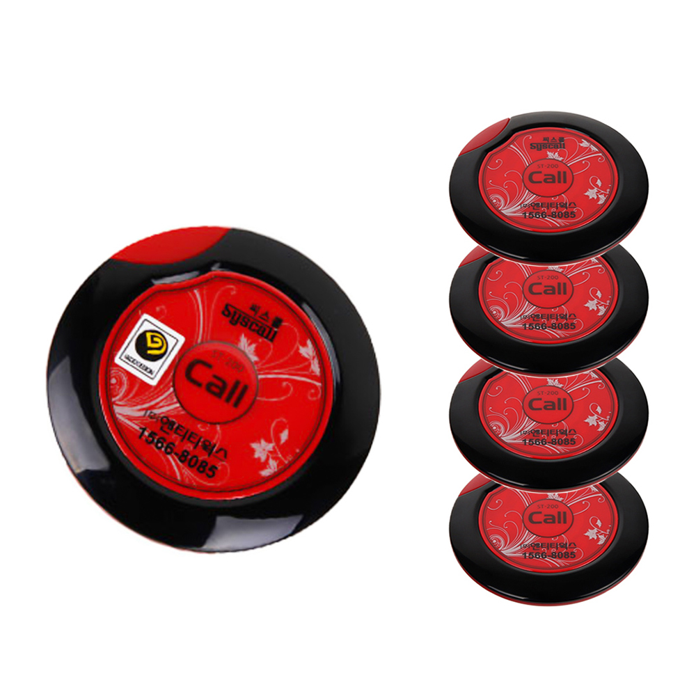 씨스콜 슬림호출벨 레드블랙 ST-200, 5개 31,100원