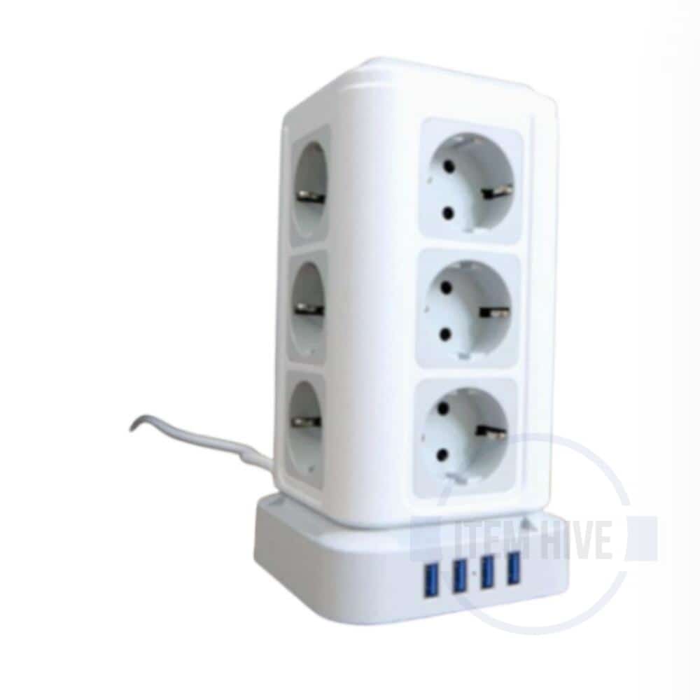 16구 타워멀티탭 화이트 멀티탭고용량 안전멀티탭 100,460원