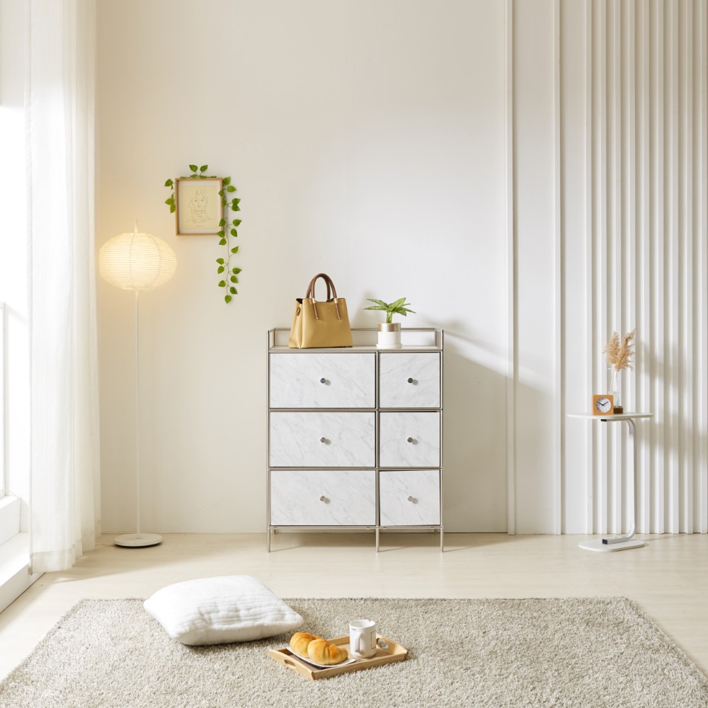 완제품 벨리 3단 800 와이드 서랍장 미드센츄리 드레스룸 침실 옷 거실 틈새 수납장 모듈가구 선반 349,000원