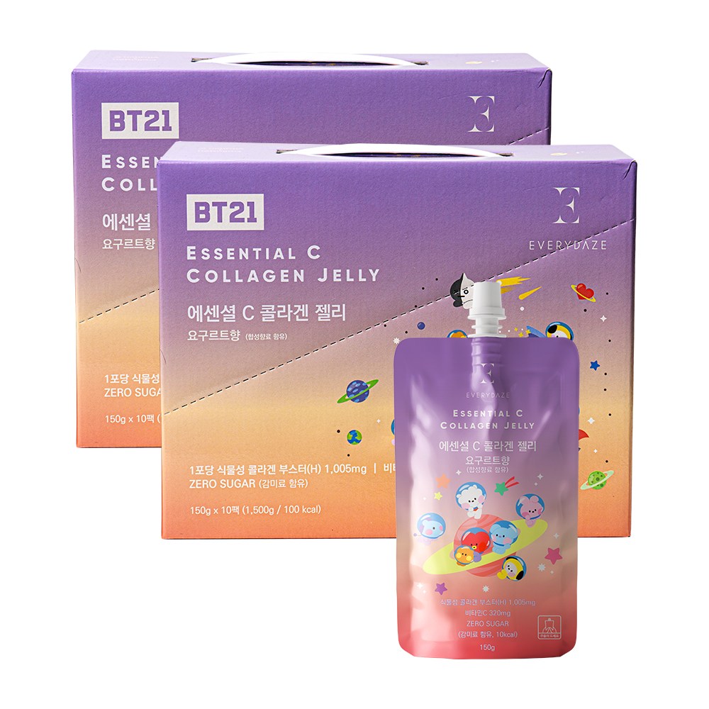 에브리데이즈 에센셜 C 콜라겐 곤약 젤리 요구르트, 2박스, 150g 36,600원