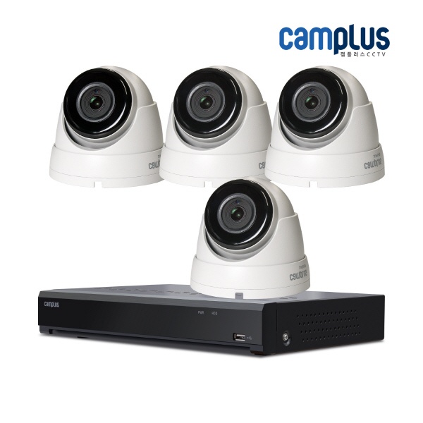 (캠플러스) 200만화소 실내전용 카메라 자가설치 풀패키지 8CH 4SET (CPR-850*1+CPD-200*4+2TB하드포함+18M 4개) 425,000원