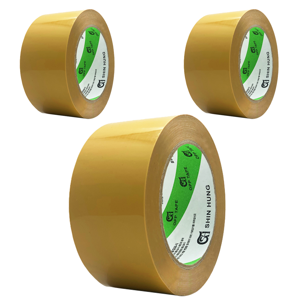 신흥테이프 경포장 박스 테이프 황색 57mic x 80m, 3개 4,620원