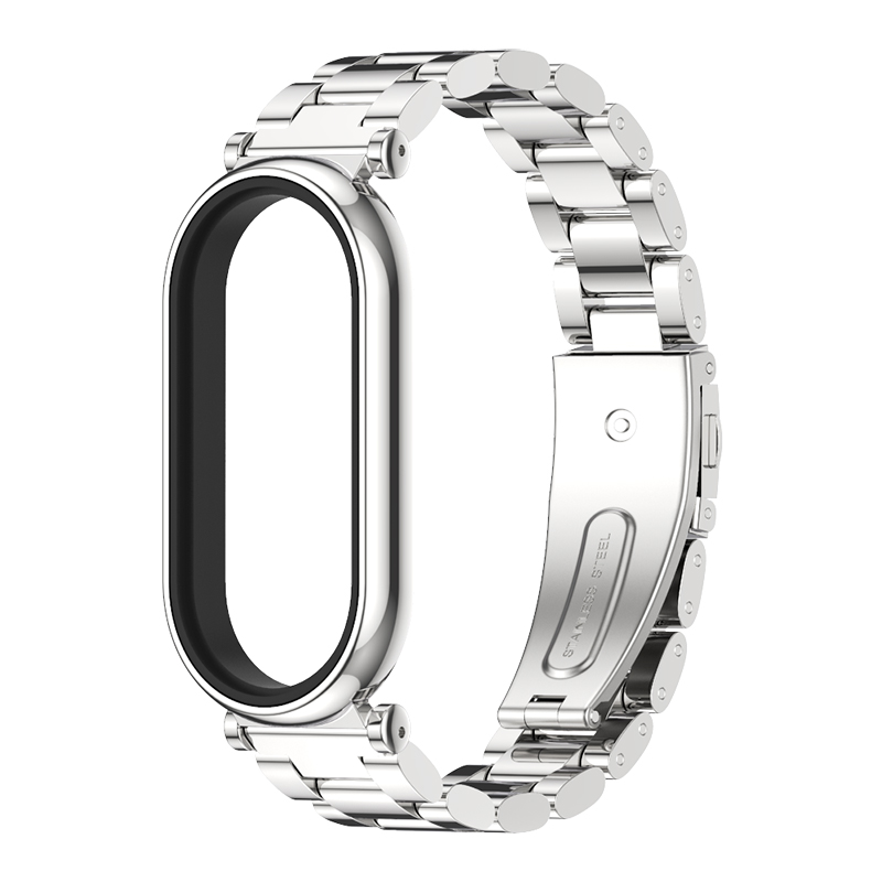 샤오미 미밴드 10 9 7 6 5 4 3 시계줄 밴드 스마트워치8 줄 풀 메탈 클래식 스트랩, 실버, 1개 14,800원