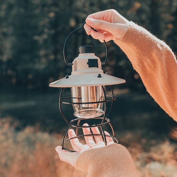 파도캠핑 빈티지 감성 LED 캠핑 랜턴 PD01, 화이트, 1개, 현재가 22,900원