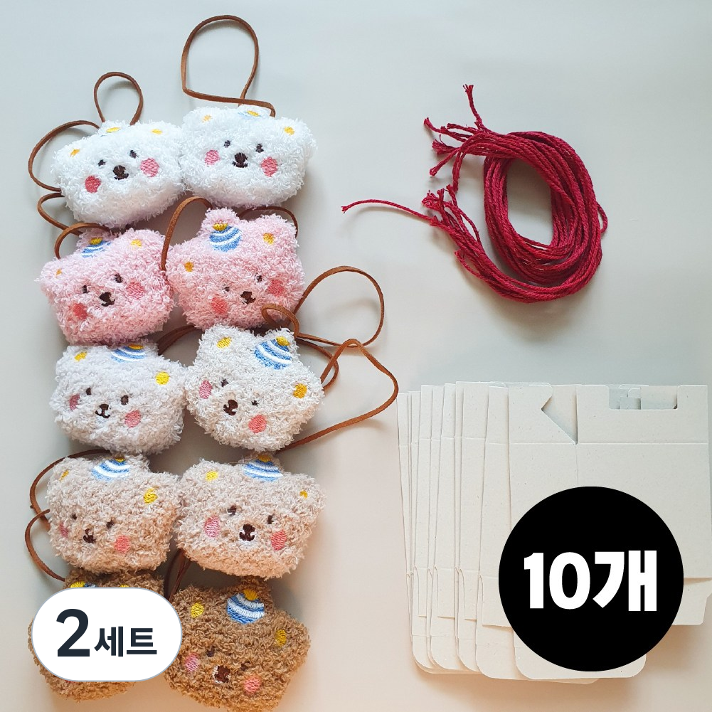 파티베어 네임택 선물 세트 어린이집 유치원 생일선물 답례품 완제품/DIY 10개 41,790원