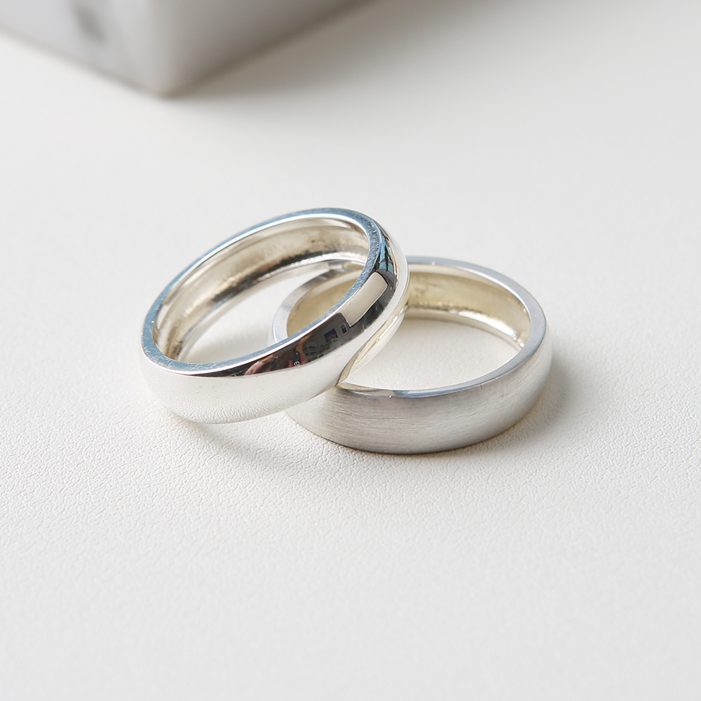 순은 실버 도톰 5mm 반엥게이지 무광 유광 은반지 84,900원