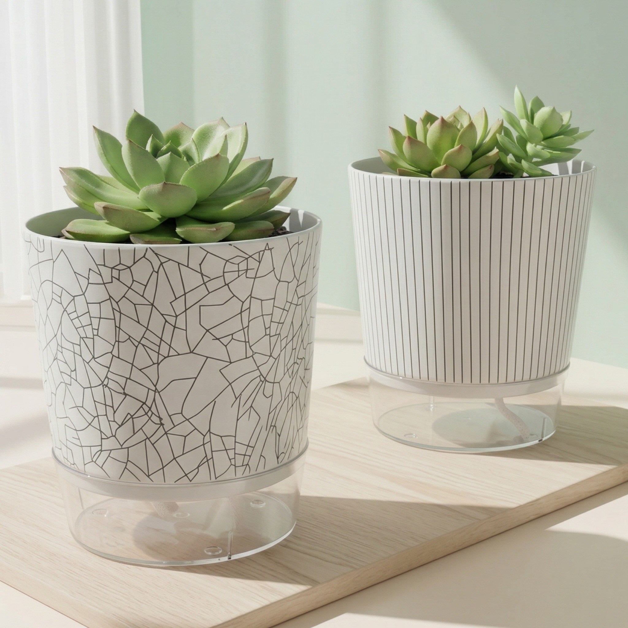 스마트 저면관수 화분 자동급수 텃밭화분 베란다 홈가드닝 플랜테리어 분갈이 1+1, 고운결+거친결, 1개 12,900원