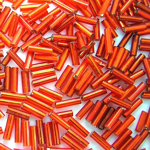 ALL 비즈 1.5 x 6mm 글래스 막대비즈 한팩 100g, 컬러선택, 레드 14,500원