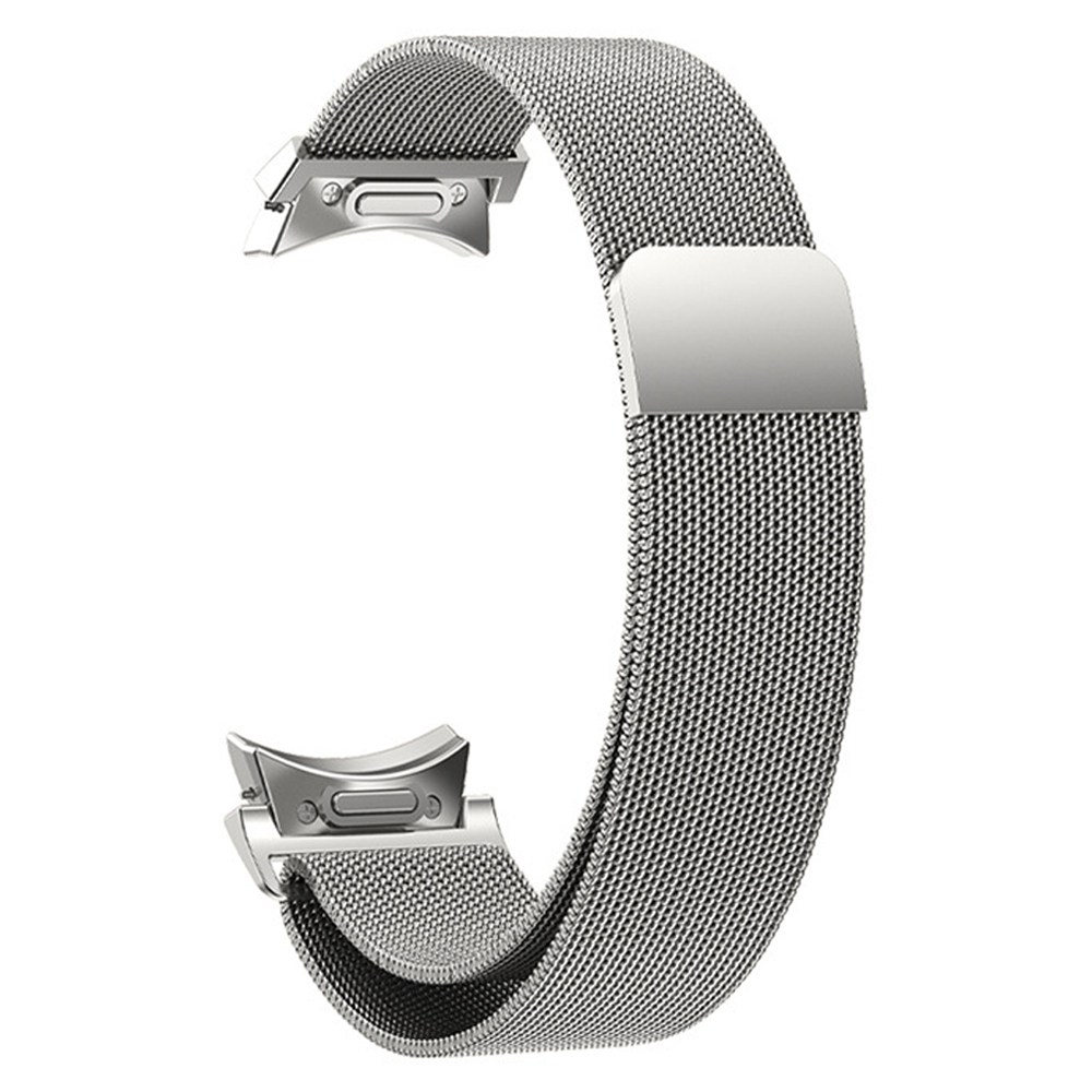 윌픽 갤럭시워치7 6 5 원터치 밀레니즈 루프 원버튼 밴드 시계줄 스트랩, 1개, 실버 12,800원