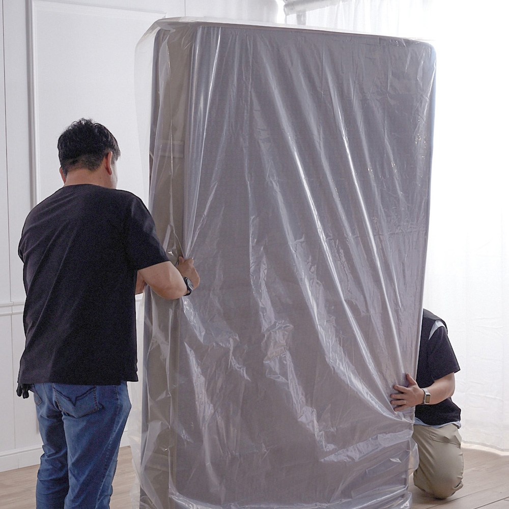폼폼팩토리 침대 매트리스 포장비닐 대형 이사비닐 두껍고 튼튼한 대용량 봉투비닐, 1개, 투명 12,300원