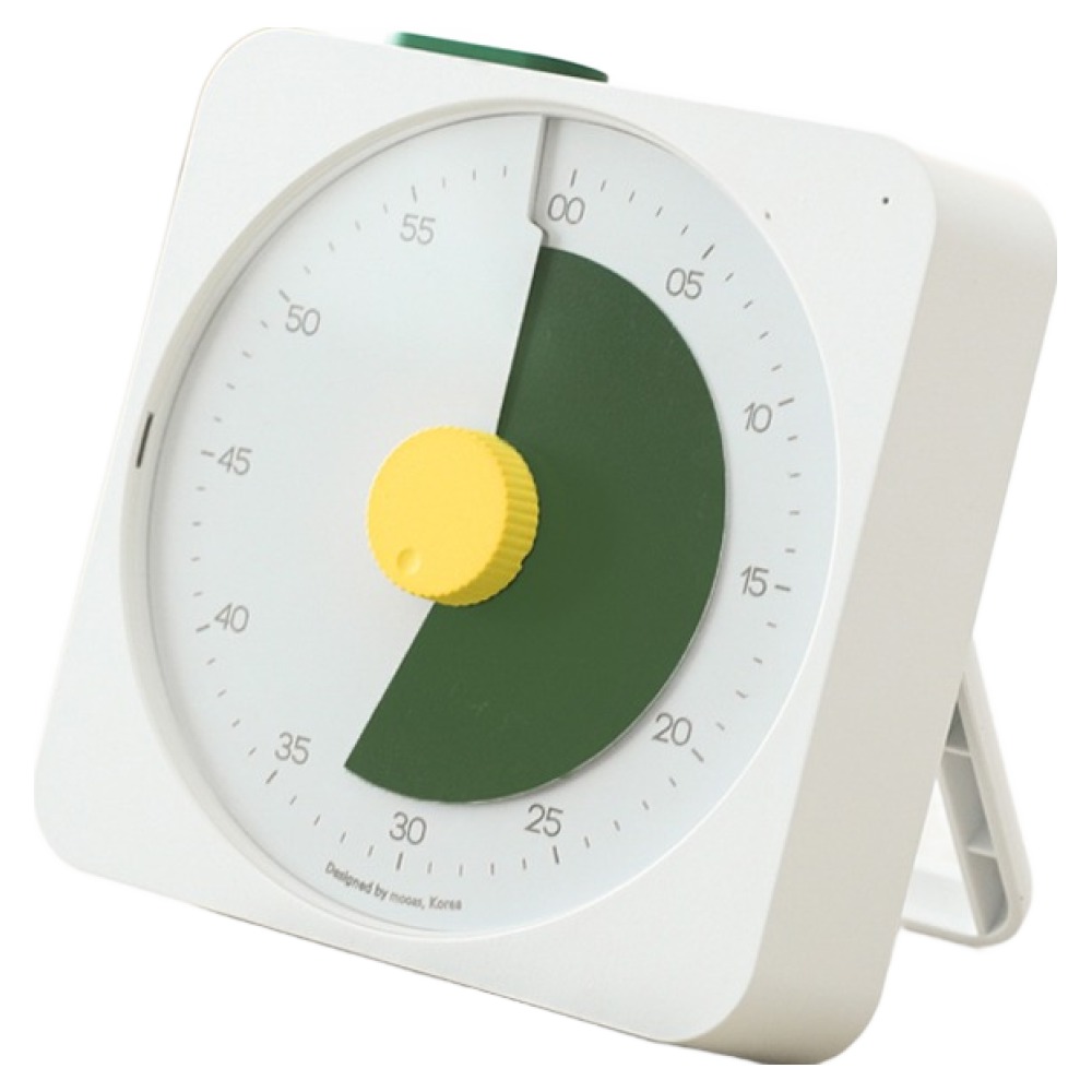 무아스 아날로그 집중 무소음 타이머, 그린계열, 1개 29,800원