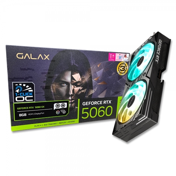 갤럭시 GALAX 지포스 RTX 5060 EX BLACK OC D7 8GB 540,000원