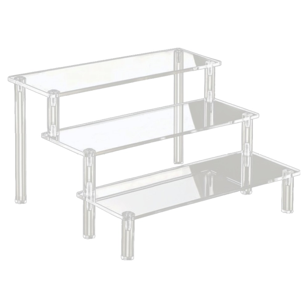 계단형 아크릴 피규어 전시 3단 진열대 30cm, 단일색상, 1개 9,300원