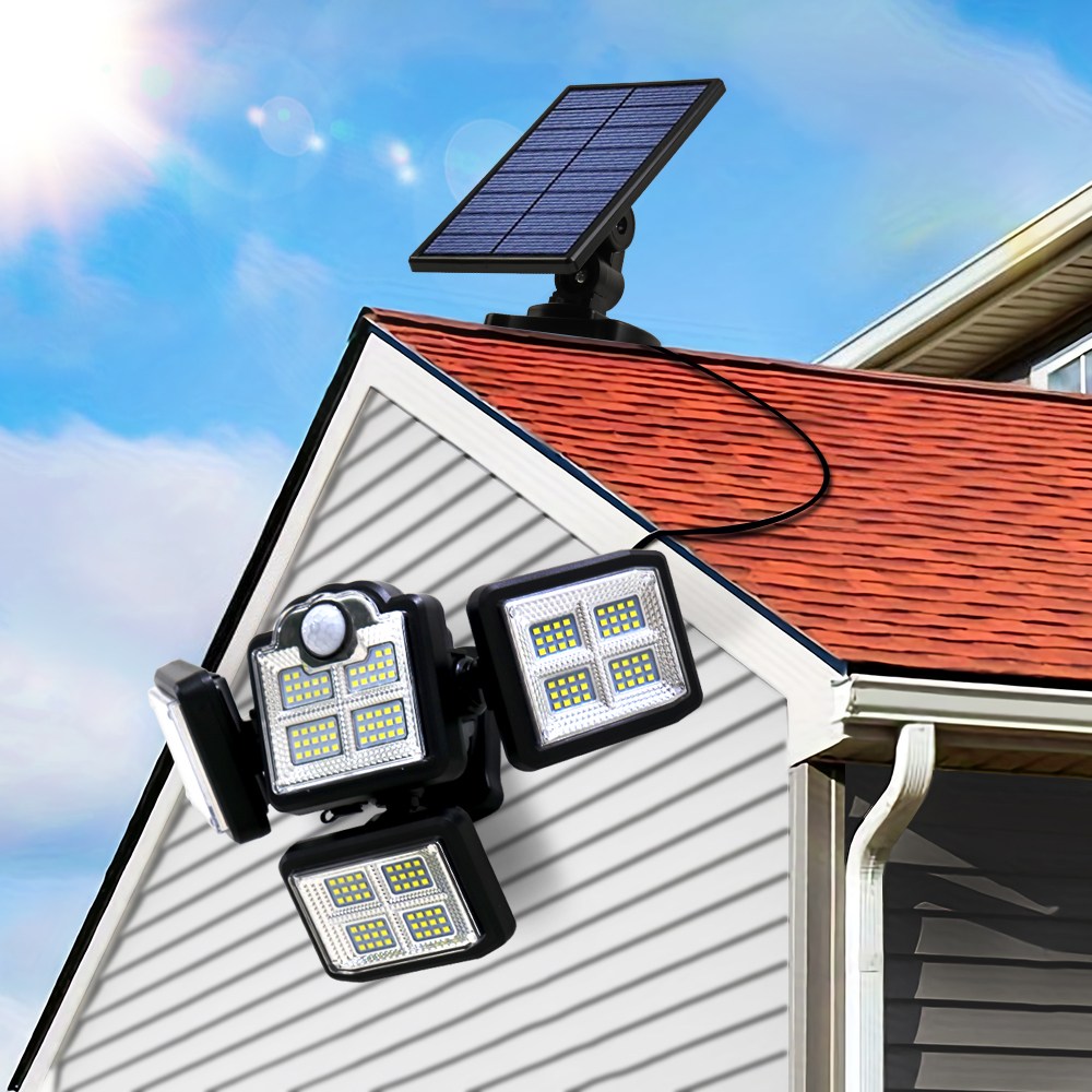 신성나라 태양광 센서등 분리형 계단등 태양열 투광등 캠핑장 조명 벽등 LED 정원등 차량등 198구 분리형 19,500원