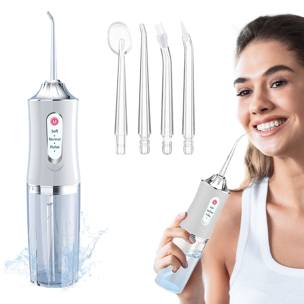 Garrl 휴대용 구강세정기 치아세정기 4종 노즐팁 3가지 세정모드 10,900원