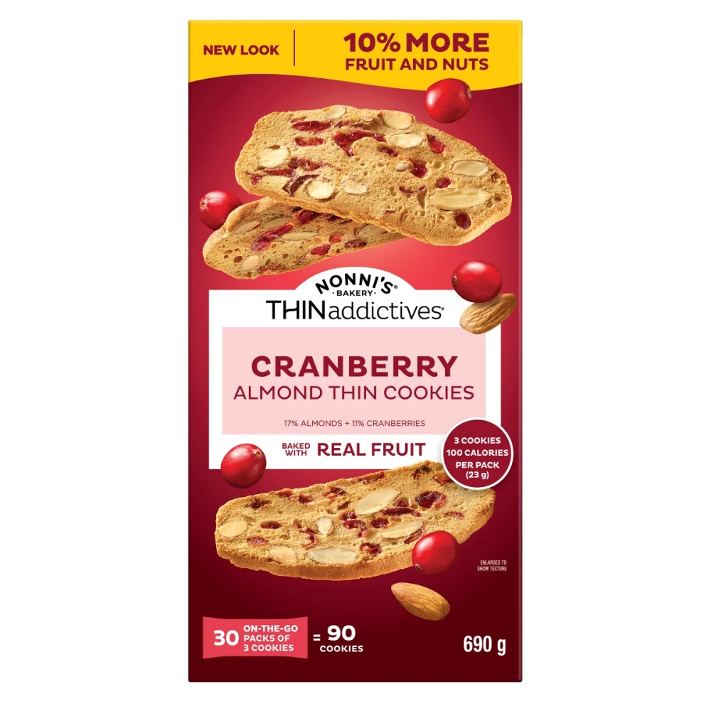 THINaddictives 노니스 크랜베리 아몬드 30소분포장 690g 저칼로리 개별포장 대용량 코스트코 비스켓 과자 쿠키 씬 애디딕트 39,900원