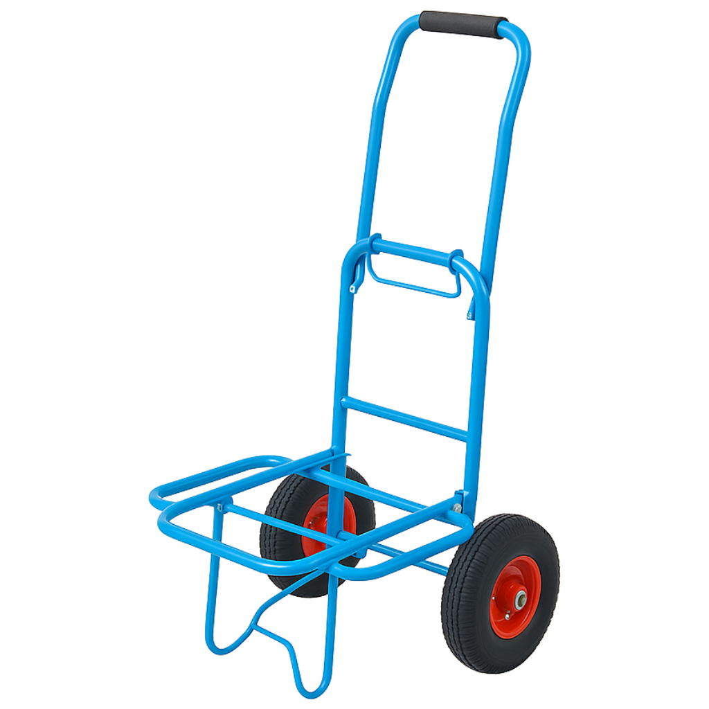 티렉스 카트 구르마 구루마 접이식 핸드카 사각 수레 이륜차 2단 원형, 접이식 핸드카(파랑) 에어바퀴(8인치), 1개 69,800원