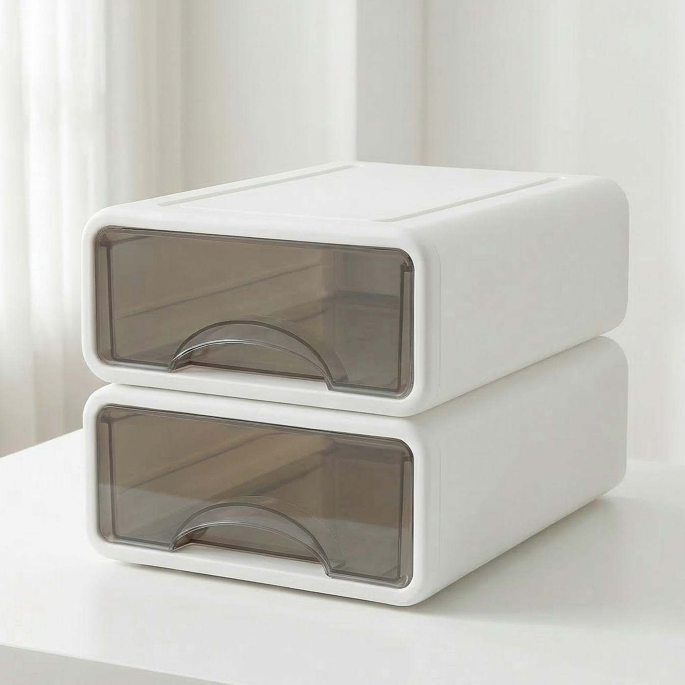 온벨 다용도 적층형 슬라이딩 서랍, 2개, 화이트 12,900원