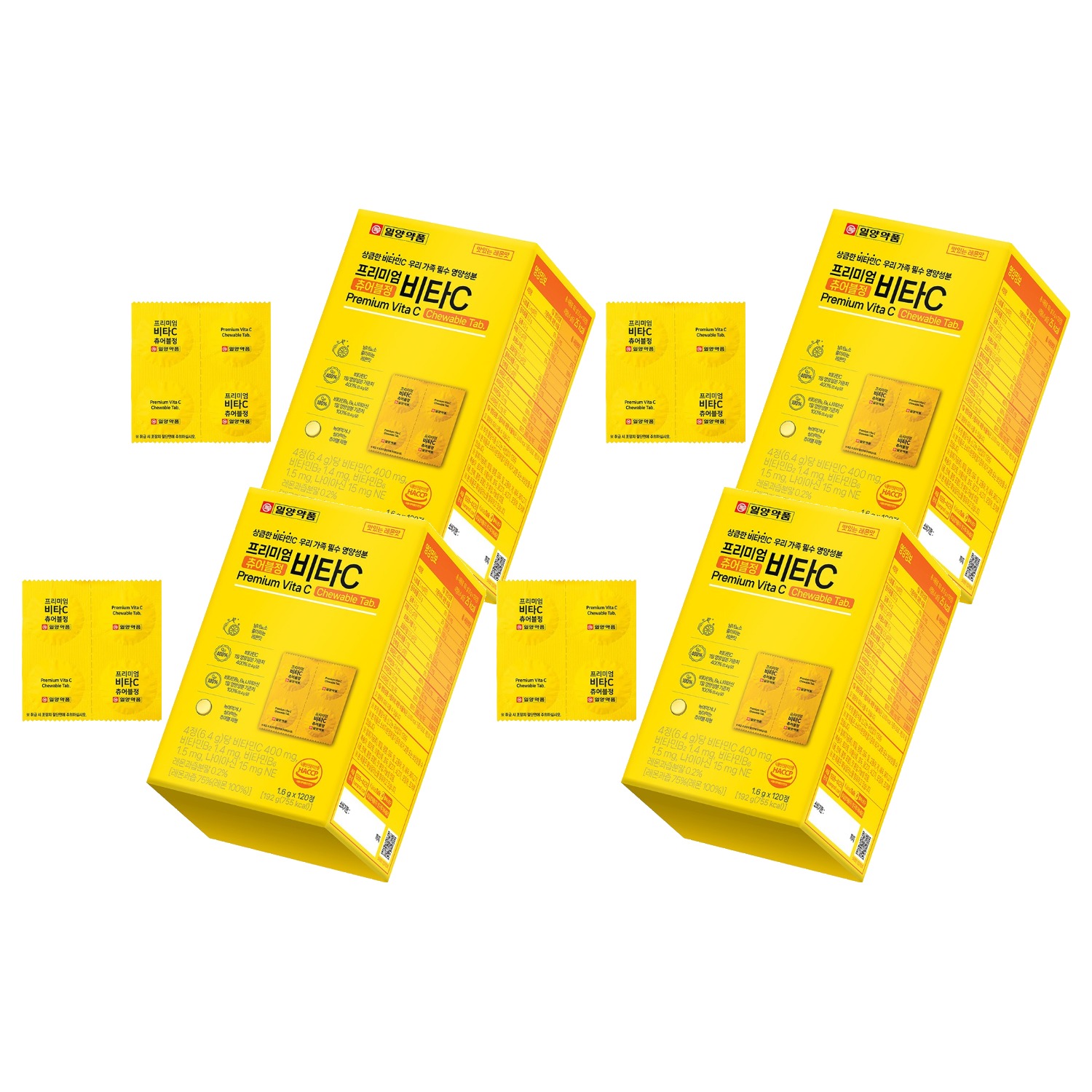 일양약품 프리미엄 비타C 츄어블정, 120정, 4개 31,060원