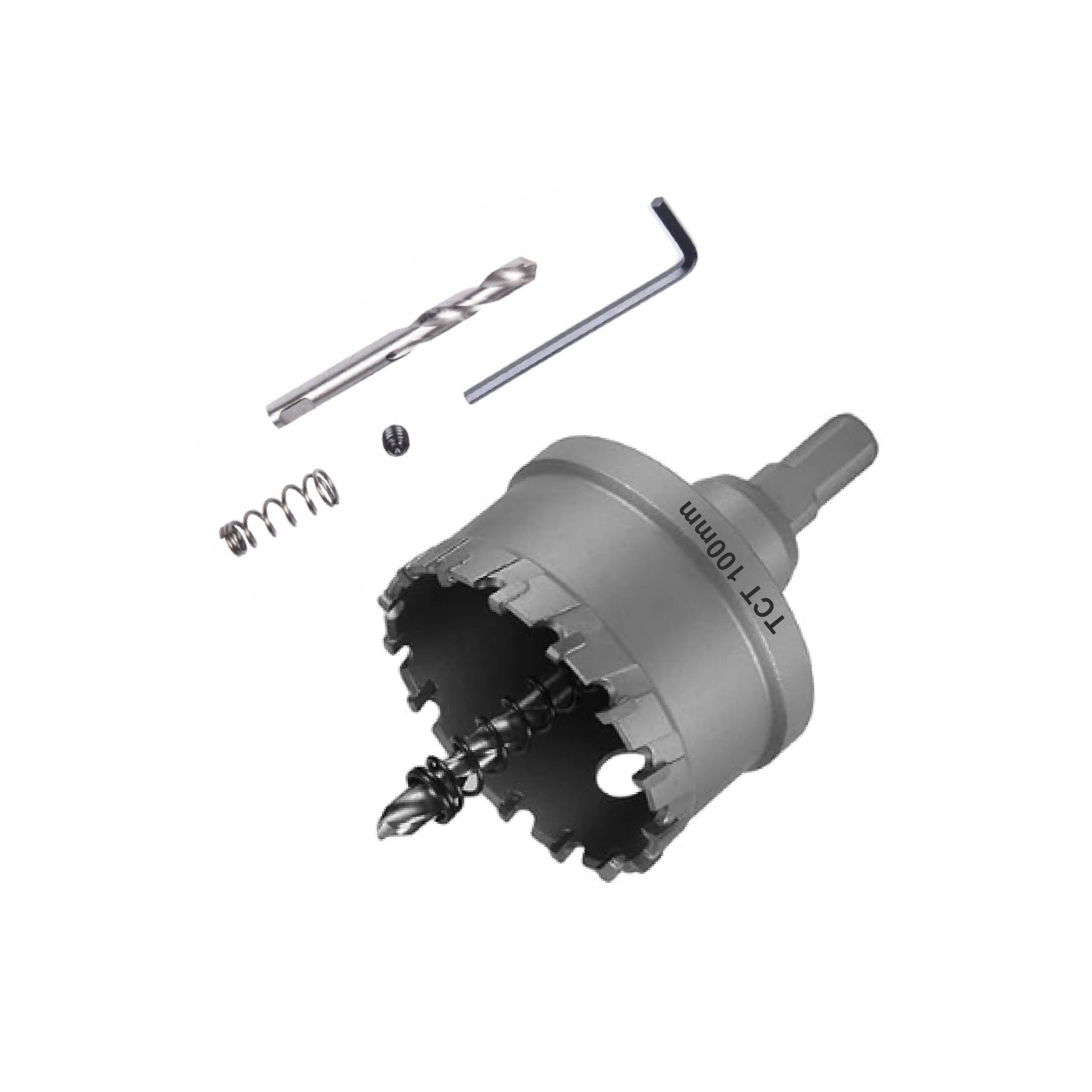 플로메리아 TCT 초경 스텐 홀쏘 100mm 아바일체형 모든 금속 싱크대 철판 스텐판 알루미늄 목재 타공 드릴 홀소 홀커터 홀컷터 원형 45,900원