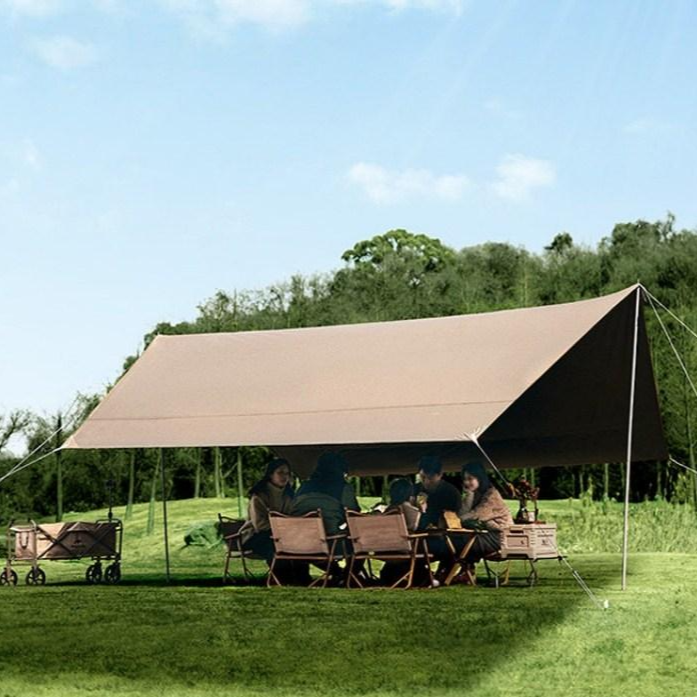 MAILE 210D 옥스포드 블랙 실버 코팅 방수 대형 렉타 타프, 베이지 39,800원