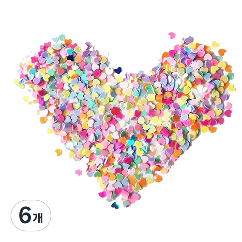 빙고빙고 컬러 하트 스팽글 250g C53-2, 6개 39,120원