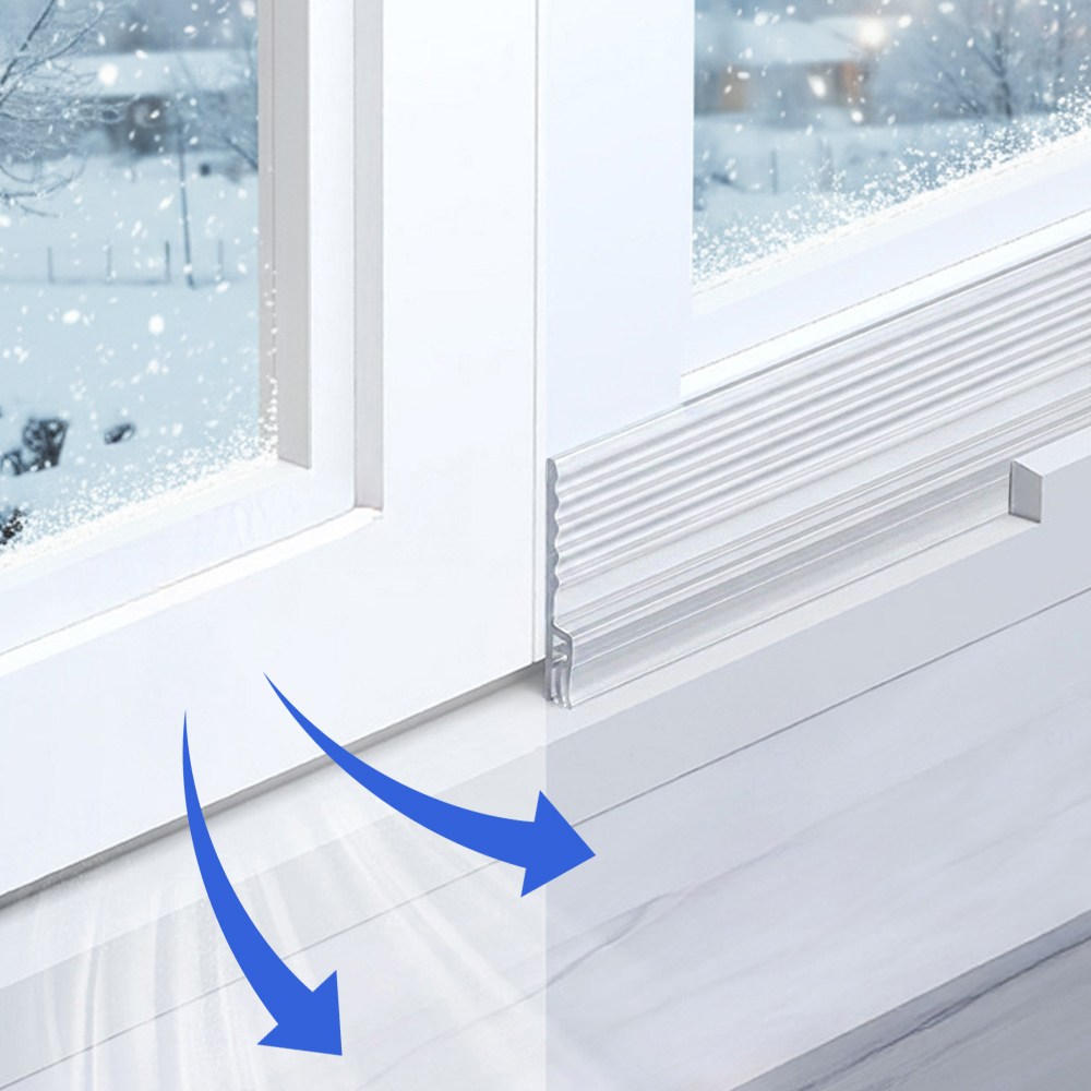 3초쿨 프리미엄 창문 바람막이 문풍지 투명 와이드폭 4cm * 4미터 8,900원