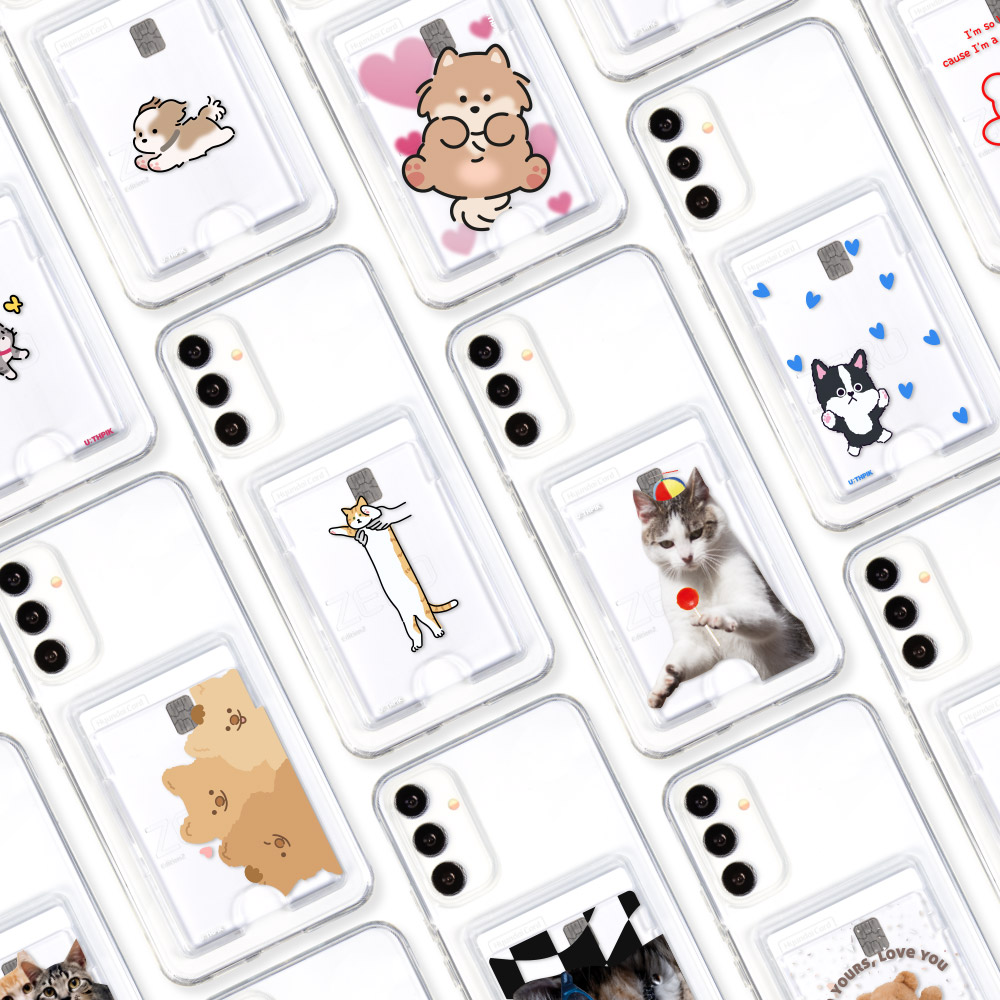 50가지 디자인 갤럭시S24 / S24플러스 / S24울트라 전용 카드2장 수납 젤하드 케이스 15,800원