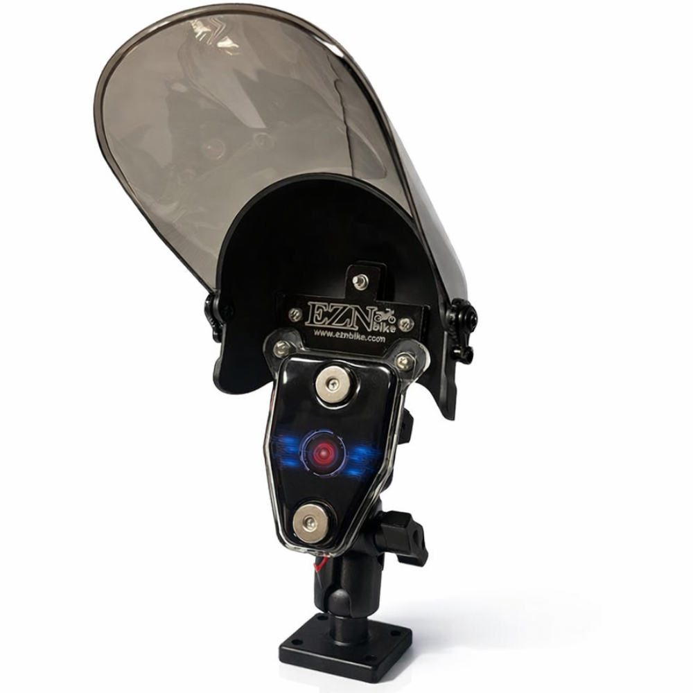 EZN바이크 오토바이 자석 휴대폰 충건 거치대 1구 + 헬멧썬가드 장착형 단품, 단일, H-01 58,000원