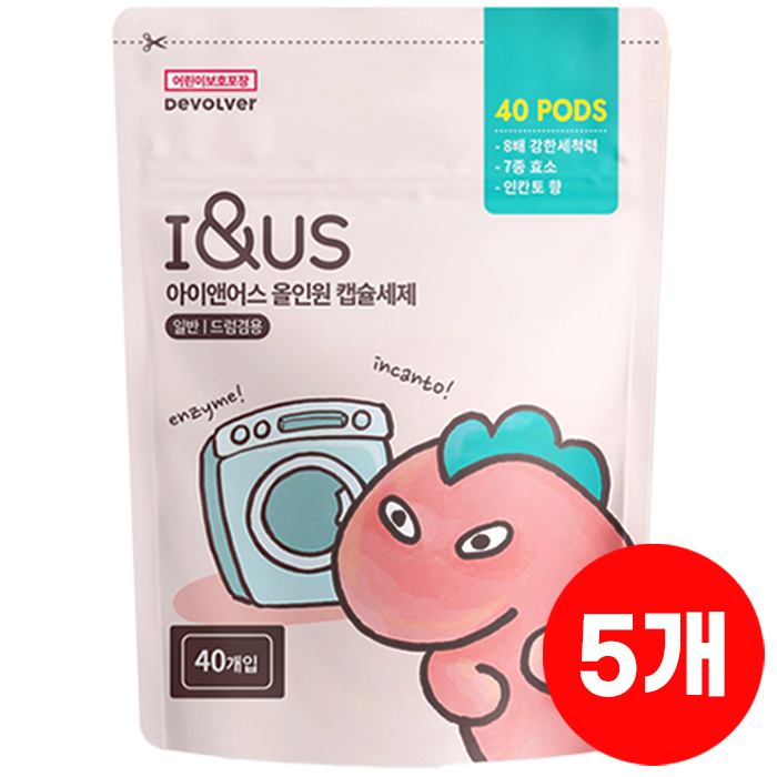 아이앤어스 캡슐세제 올인원 고농축 세탁세제 19,200원